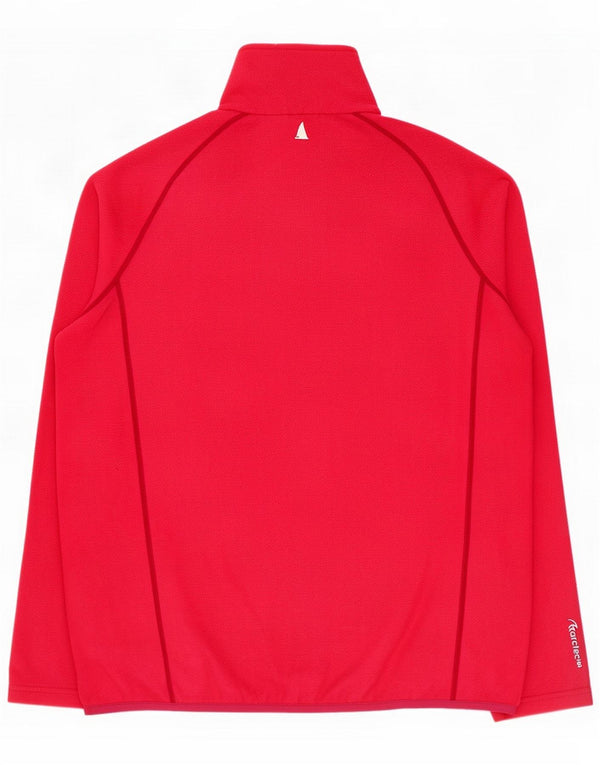 Musto Damen-Fleecepullover mit Reißverschluss, UK 16, Größe L, Rot, Polyester