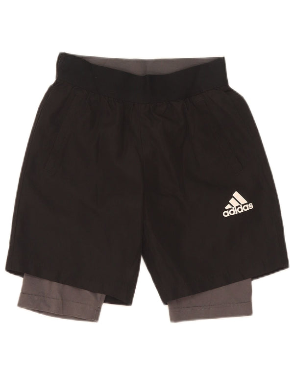 Adidas Jungen Climalite Sport Shorts 9–10 Jahre Small Schwarz Polyester