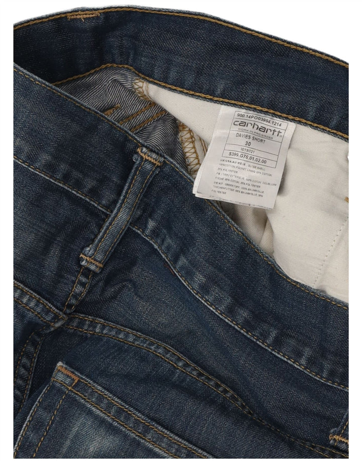 Carhartt Herren Jeansshorts W30 mittelblaue Baumwolle