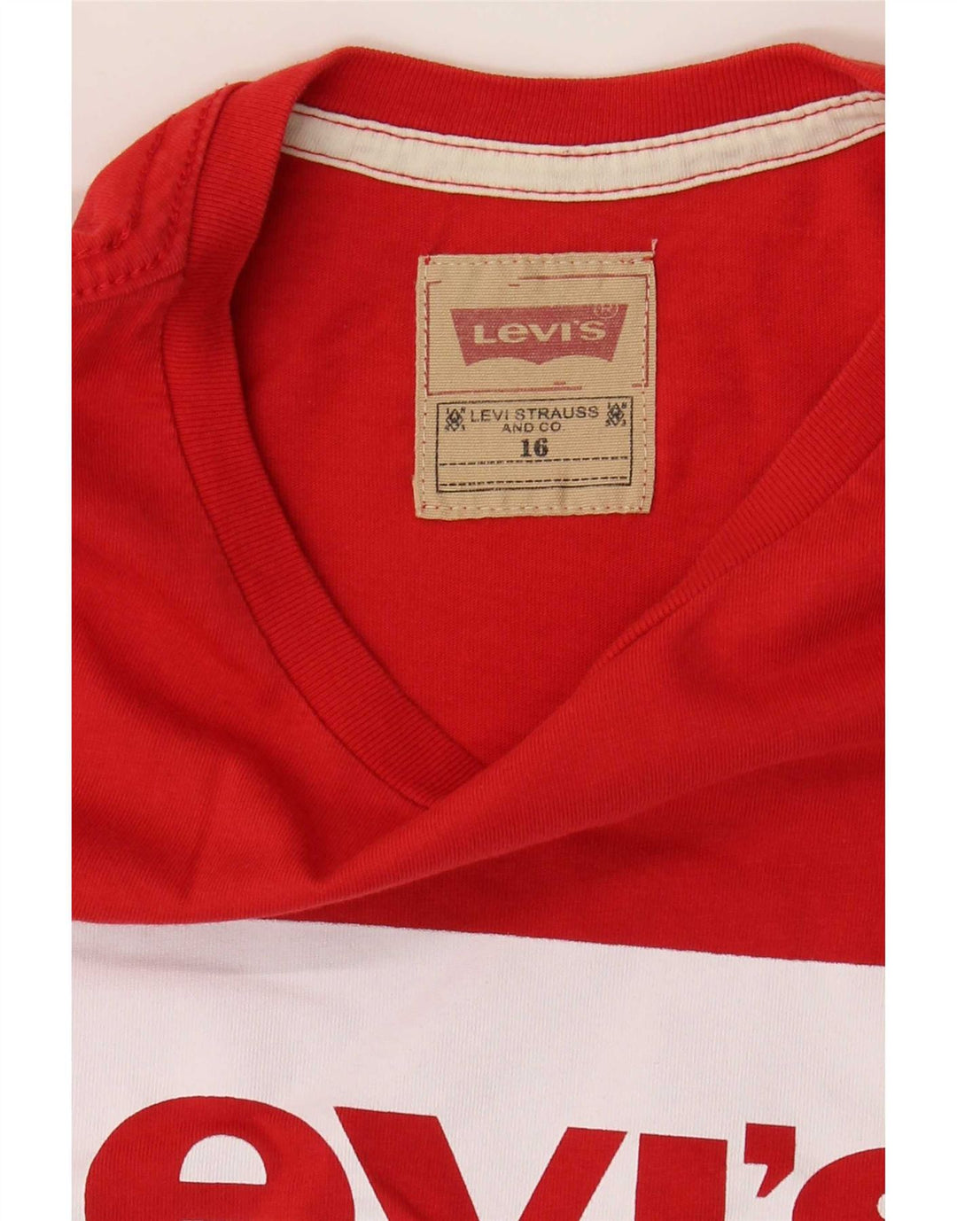 Levi's Jungen T-Shirt mit Grafik, 15–16 Jahre, Rot