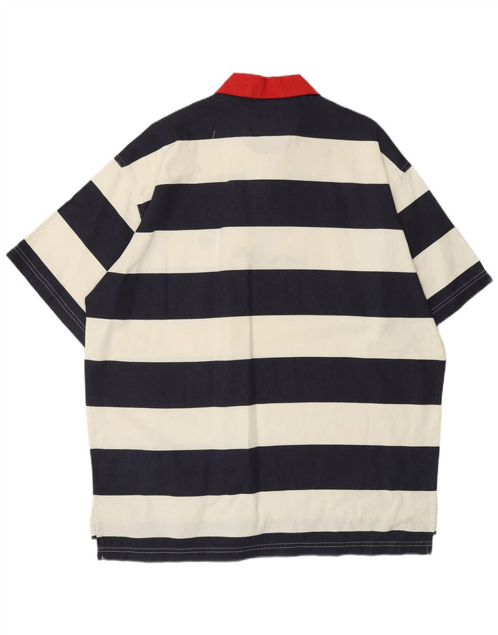 NORTH SAILS Herren Rugby-Poloshirt, groß, marineblau, gestreift, Baumwolle