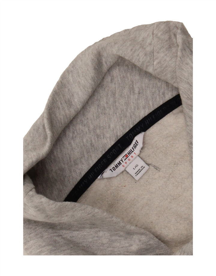 TOMMY HILFIGER Womens Sweatshirt Jumper UK 16 Large Grey Vintage Tommy Hilfiger and Second-Hand Tommy Hilfiger from Messina Hembry 