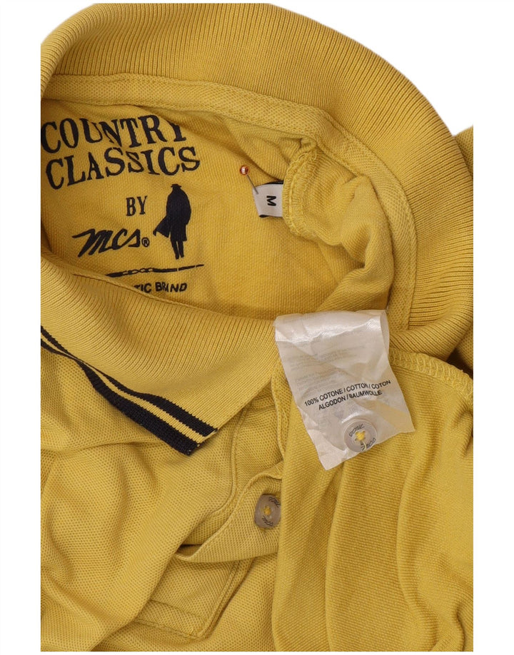 MARLBORO CLASSICS Herren Country Classic Poloshirt mittelgelbe Baumwolle