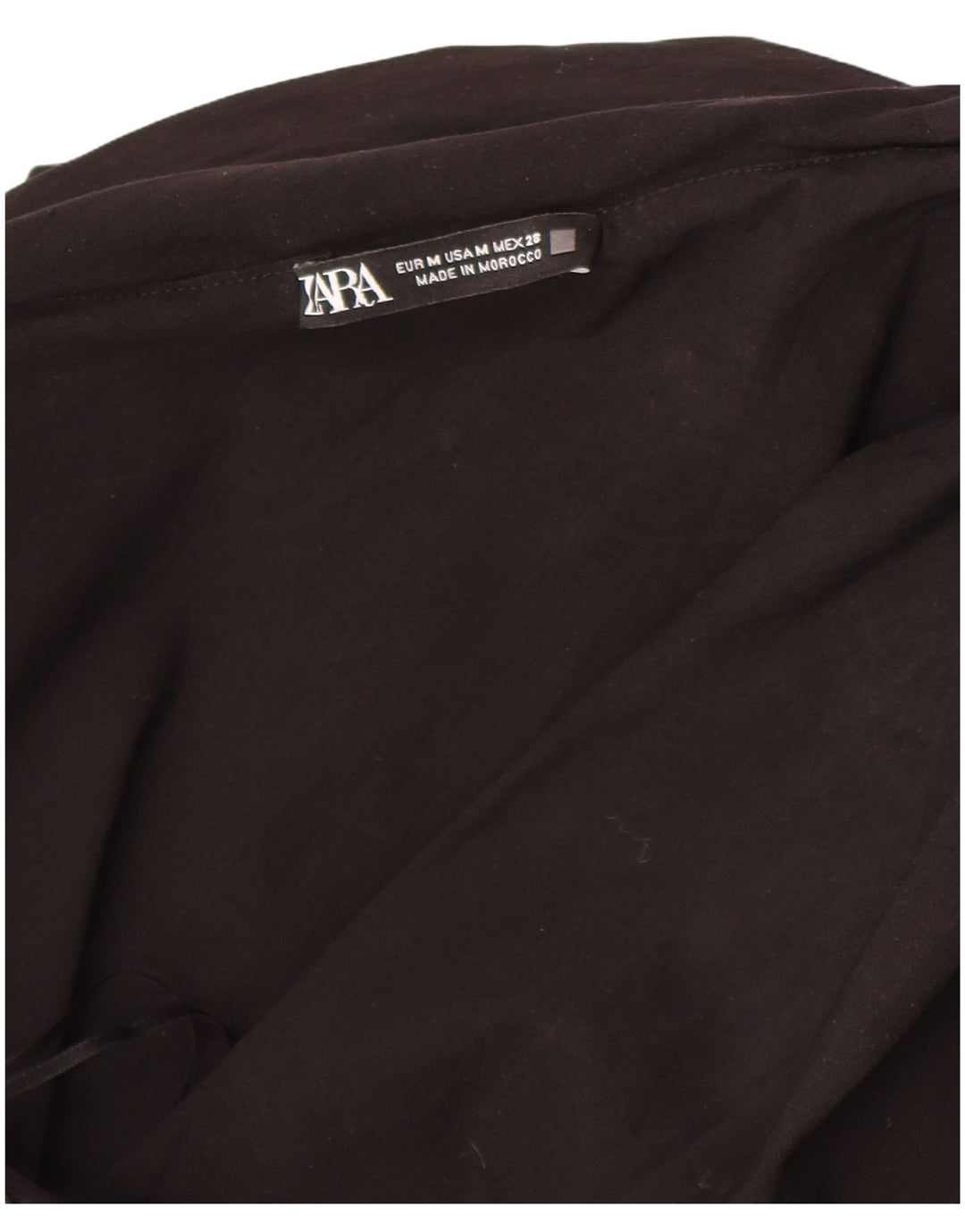 Zara Damen Crop One Shoulder Top UK 12 Medium Schwarz