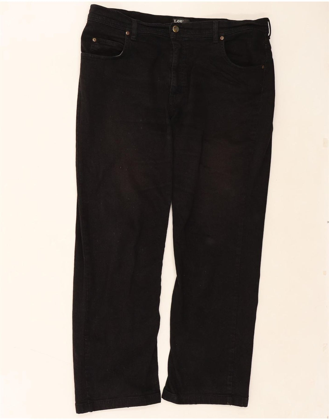 LEE Mens Brooklyn Straight Jeans W38 L27 Black Cotton Vintage Lee and Second-Hand Lee from Messina Hembry 