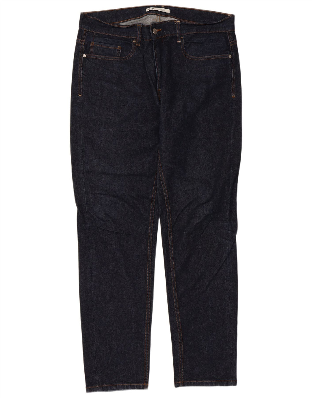 Zara Herren Slim Jeans EU 46 XL W36 L31 Marineblau