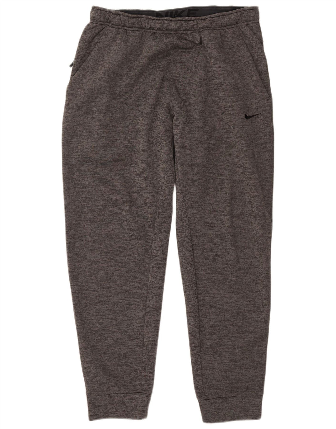 Nike Herren Therma-Fit Kapuzen-Trainingsanzug, großes grau meliertes Polyester
