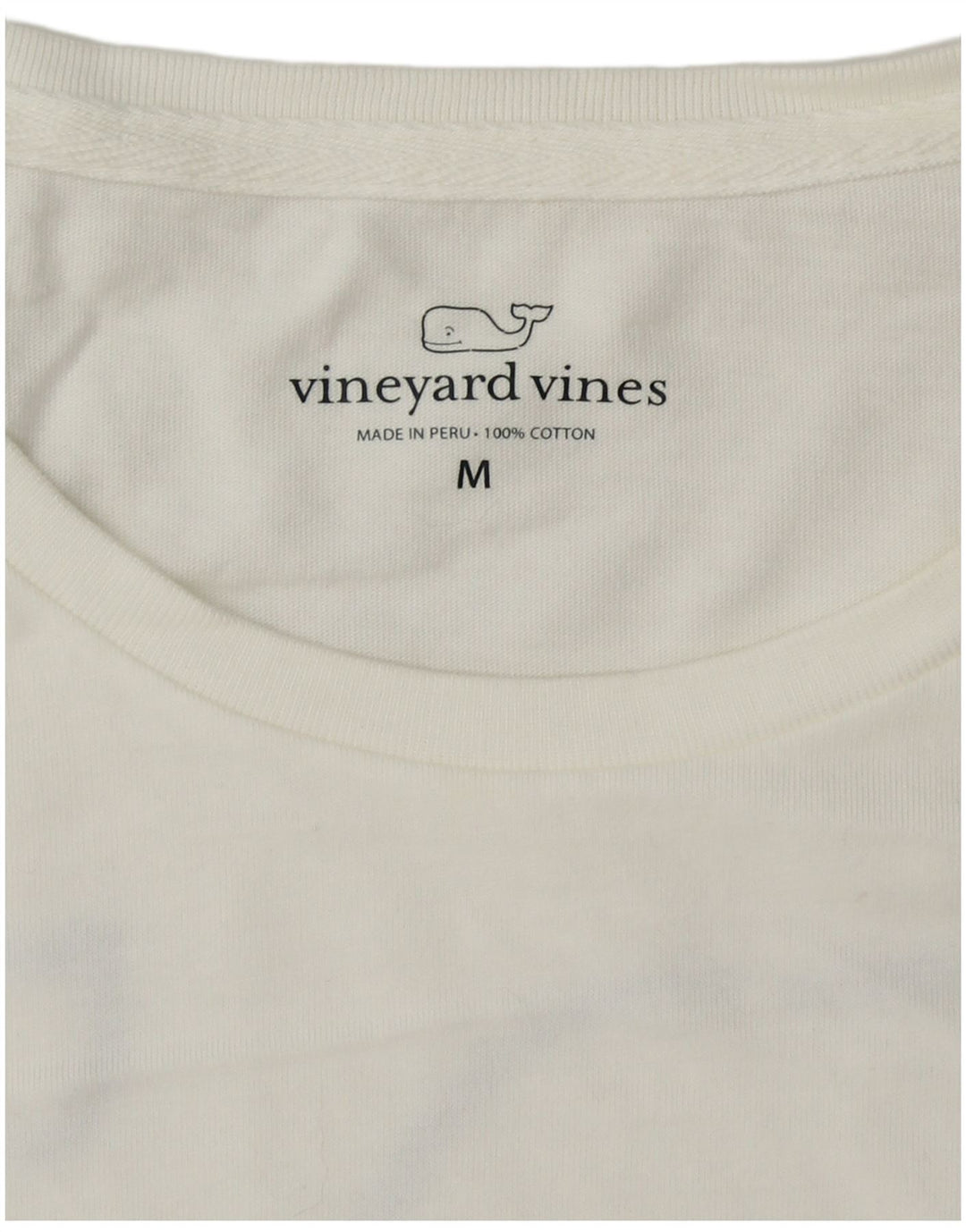 VINEYARD VINES Herren-Grafik-Oberteil, langärmelig, mittelweiße Baumwolle