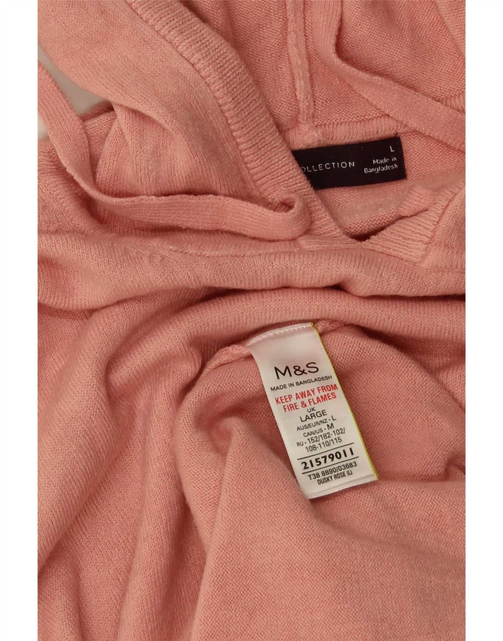 Marks & Spencer Damen-Pullover mit Kapuze, übergroß, Größe 40, Rosa