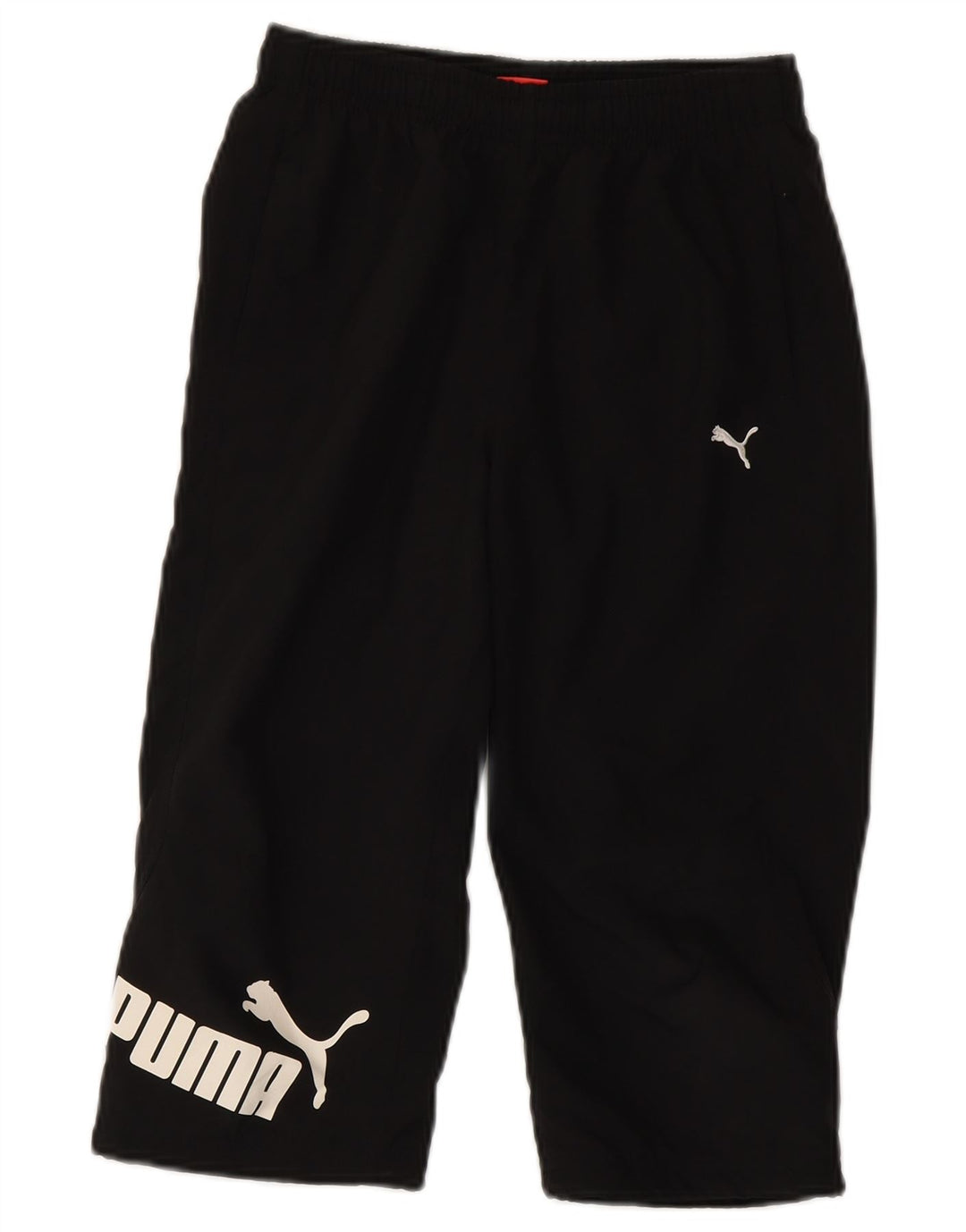 Puma Jungen Graphic Capri-Trainingshose, 11–12 Jahre, Schwarz