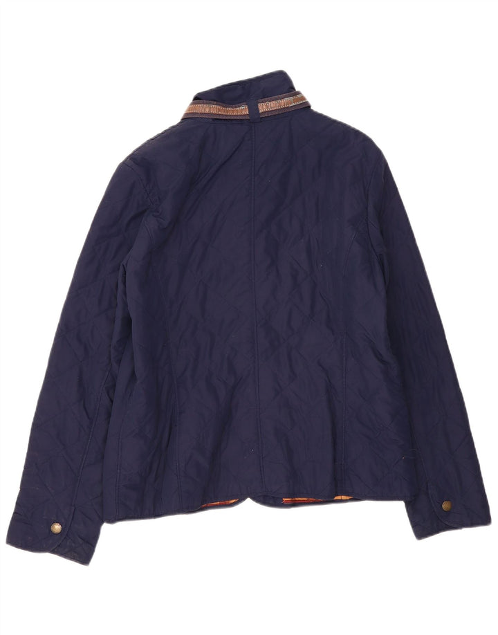 Ralph Lauren Damen Steppjacke UK 16 Large Marineblau Polyester