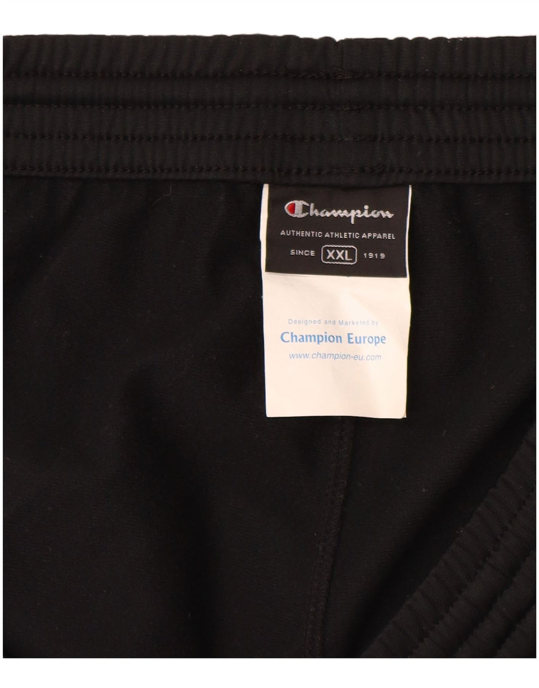 Champion Herren-Trainingshose 2XL, schwarzes Polyester