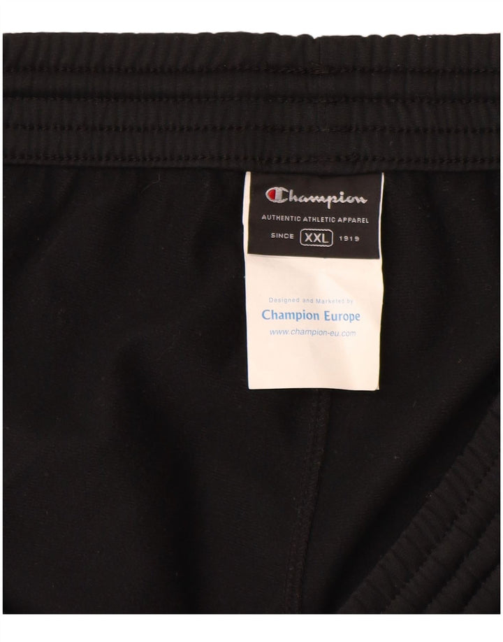 Champion Herren-Trainingshose 2XL, schwarzes Polyester