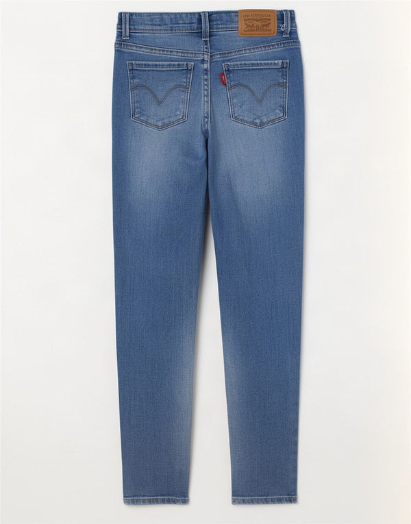 Levi's 710 Super Skinny Jeans für Mädchen, 7–8 Jahre, W20 L23, blaue Baumwolle