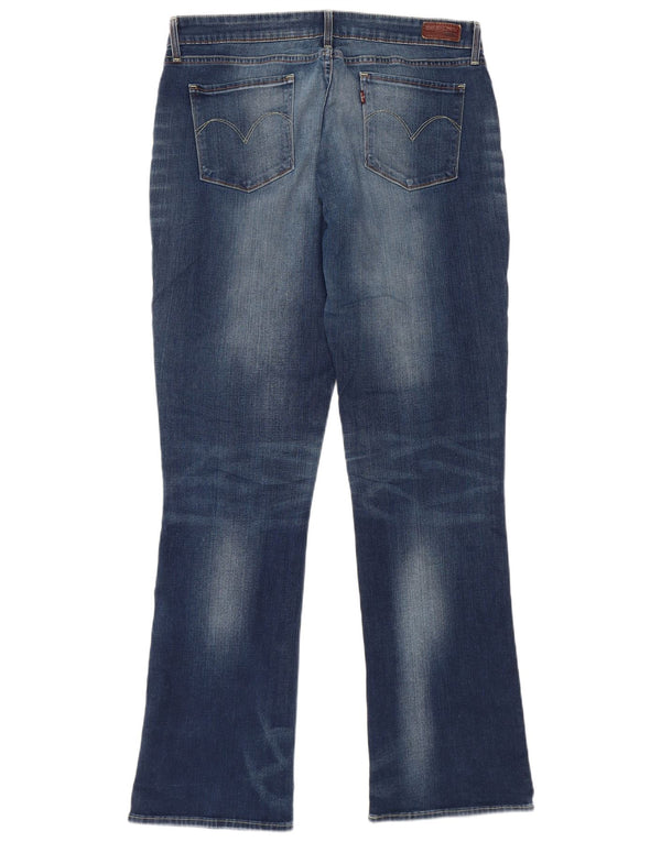 Levi's Damen Demi Curve Modern Rise Bootcut Skinny Jeans W32 L34 Blau