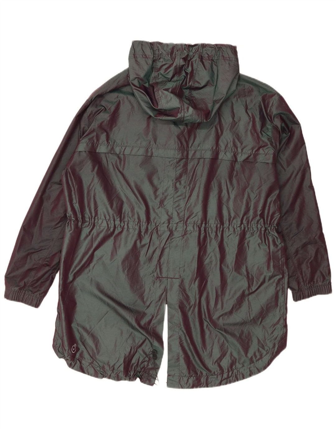 Puma Womens Hooded Oversized Rain Jacket UK 14 Large Lila Polyamid