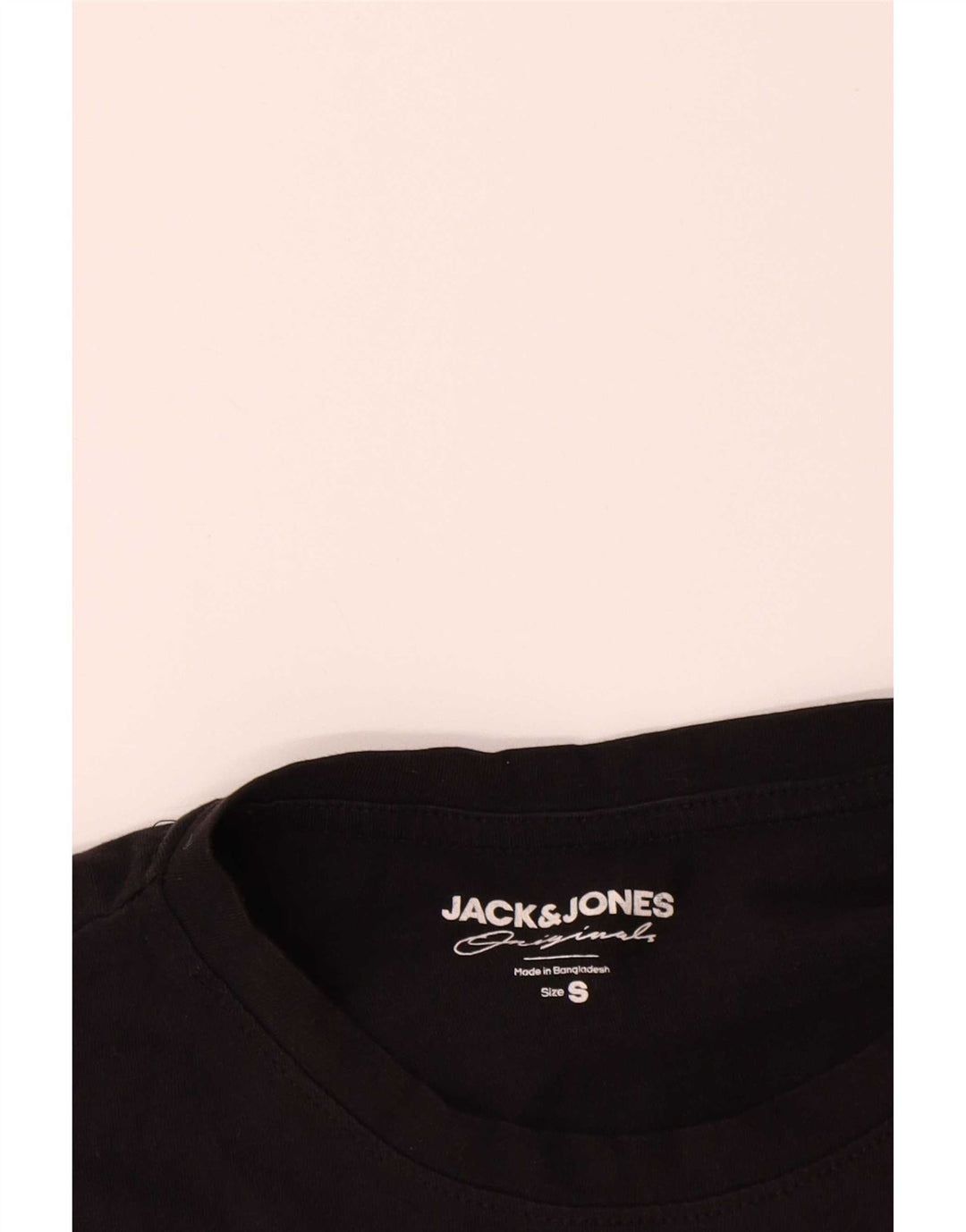 Jack & Jones Herren T-Shirt Top Small Schwarz Baumwolle