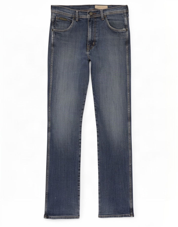 Wrangler Herren Straight Jeans W30 L34 Blaue Baumwolle