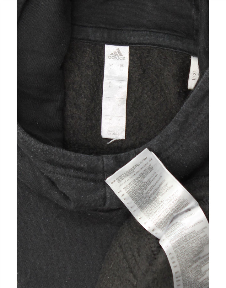 Adidas Herren Kapuzenpullover Mittelschwarz Baumwolle