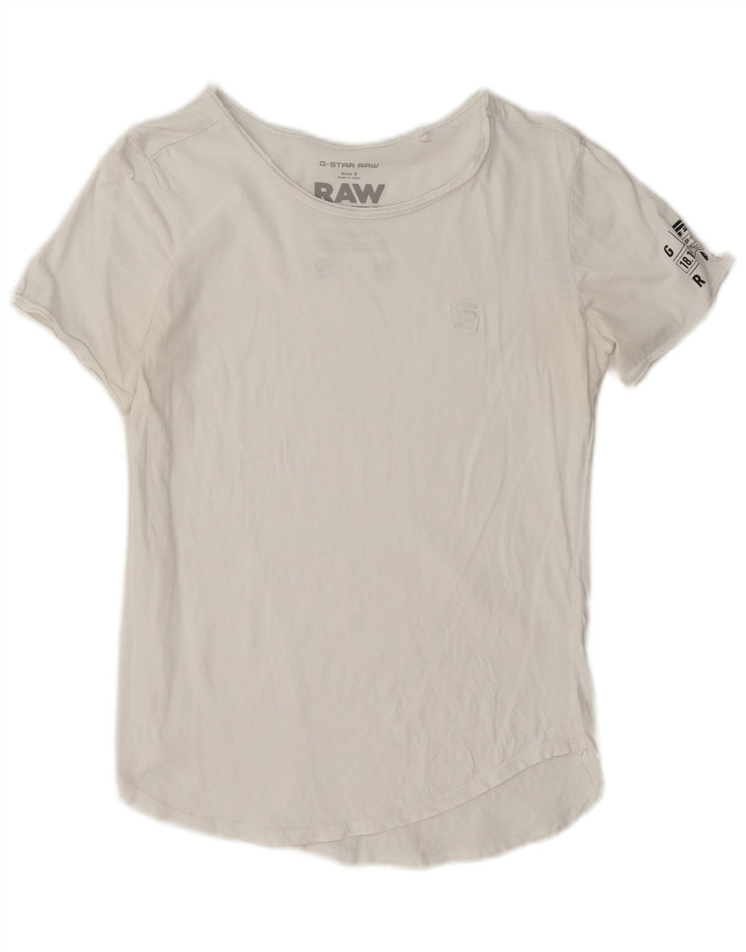 G-Star Herren T-Shirt mit Grafik, Größe S, Weiß