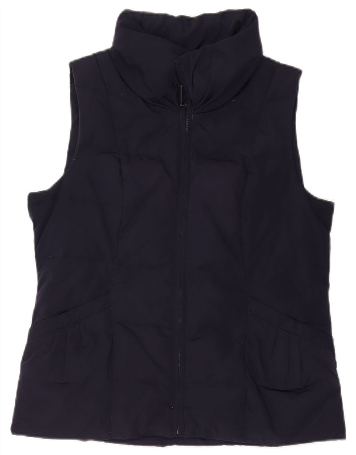 Monsoon Damen Wattierte Weste UK 14 Medium Marineblau Polyester