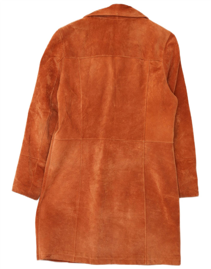 Biba Damen Wildledermantel EU 38 Mittelbraunes Leder