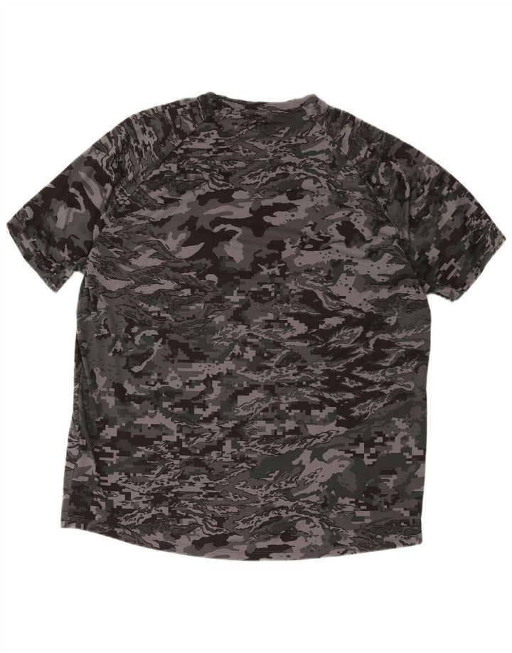 Under Armour Herren T-Shirt Top 2XL Grau Camouflage Polyester