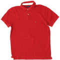 Tommy Hilfiger Herren-Poloshirt mit normaler Passform, mittlere Burgunder-Baumwolle