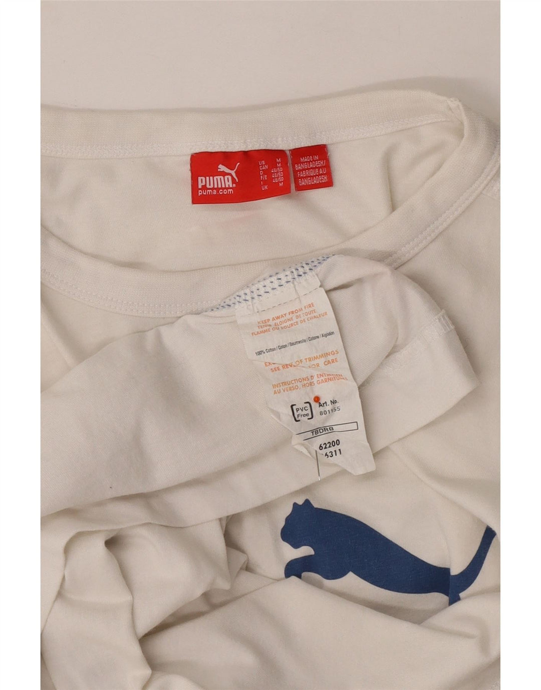 PUMA Herren Graphic Top Langarm Mittelweiße Baumwolle