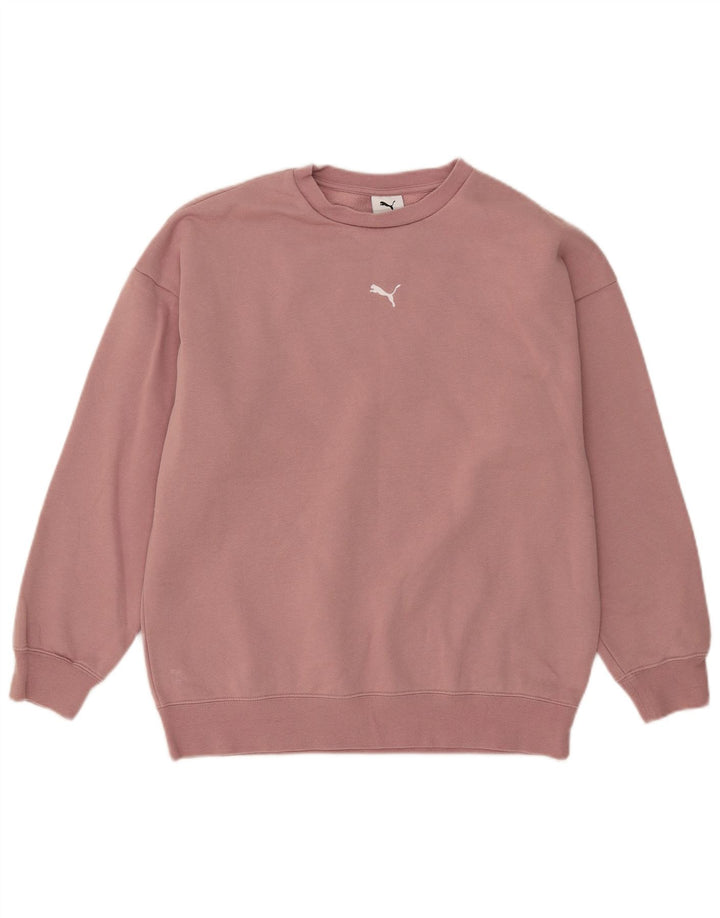 Puma Damen-Sweatshirt in Übergröße, Gr. 10, Größe S, rosa, Baumwolle
