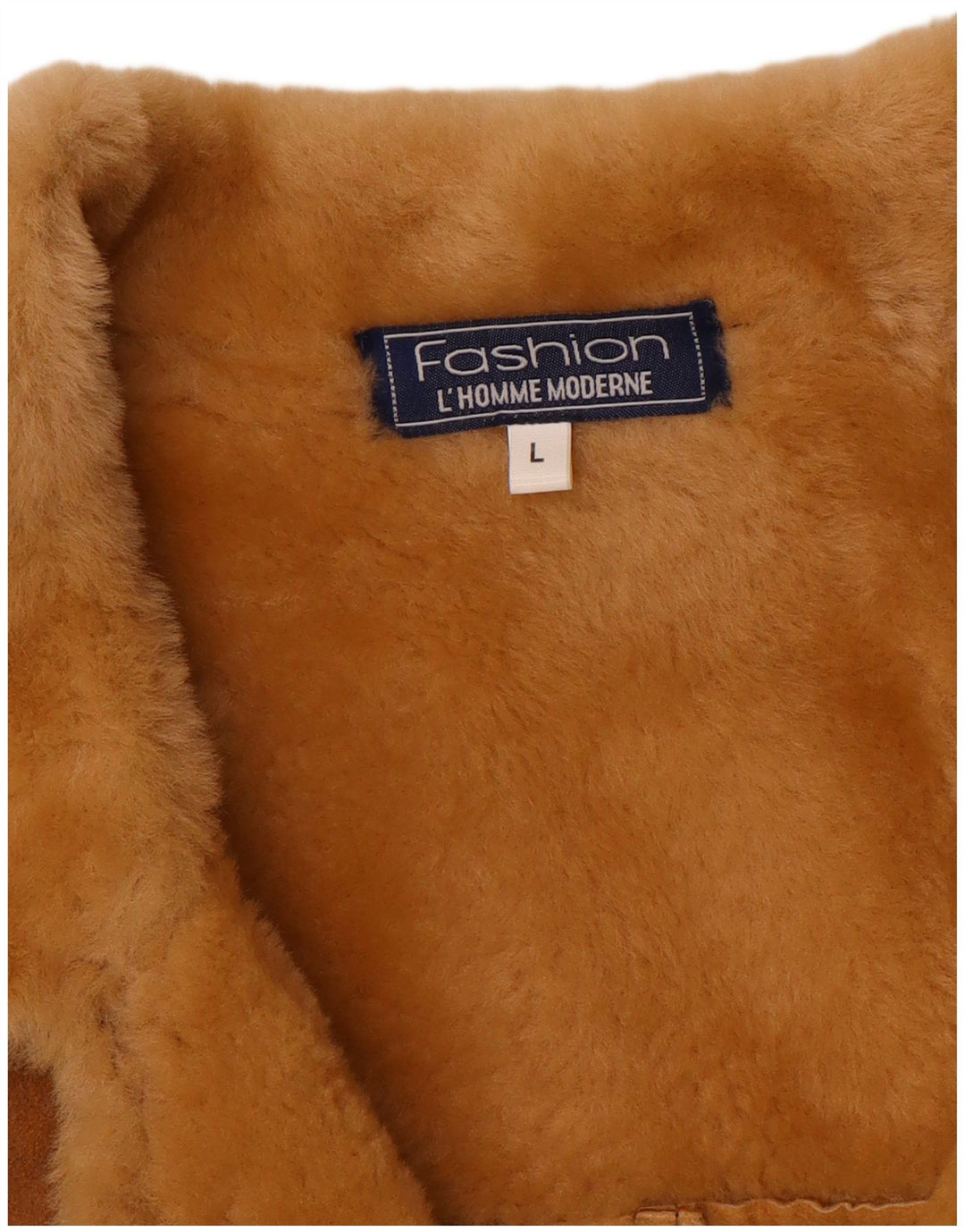 Vintage Herren Shearling Jacke UK 40 Large Braun