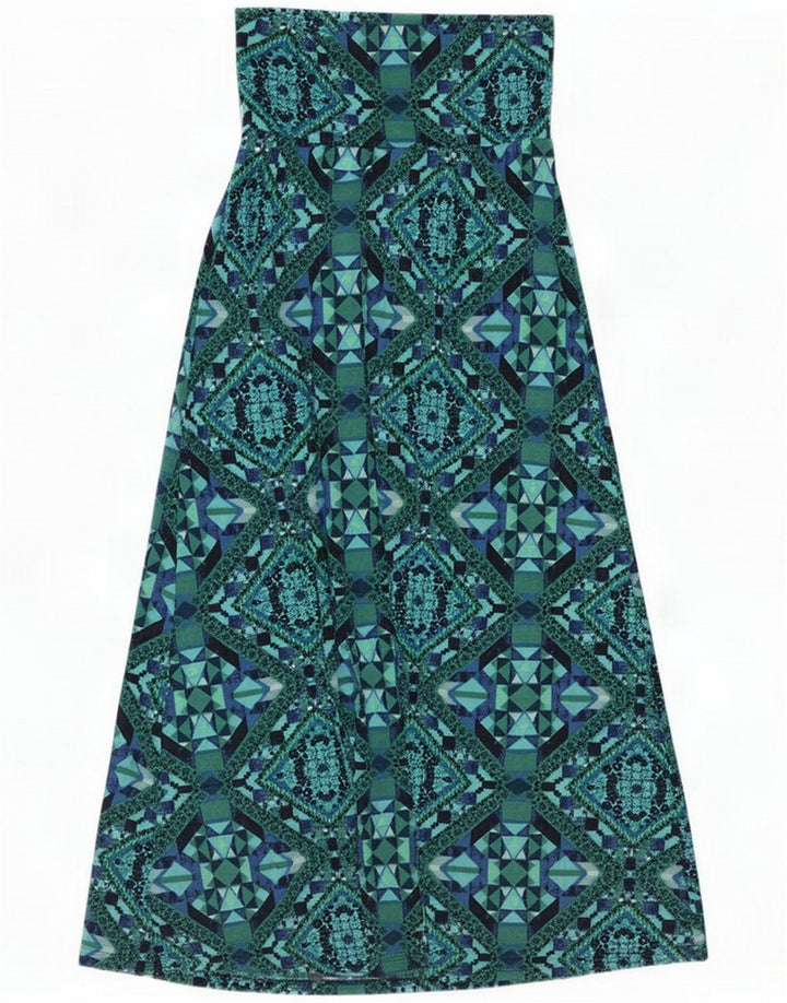 Mossimo Damen Maxirock Medium W28 Mehrfarbiges geometrisches Polyester