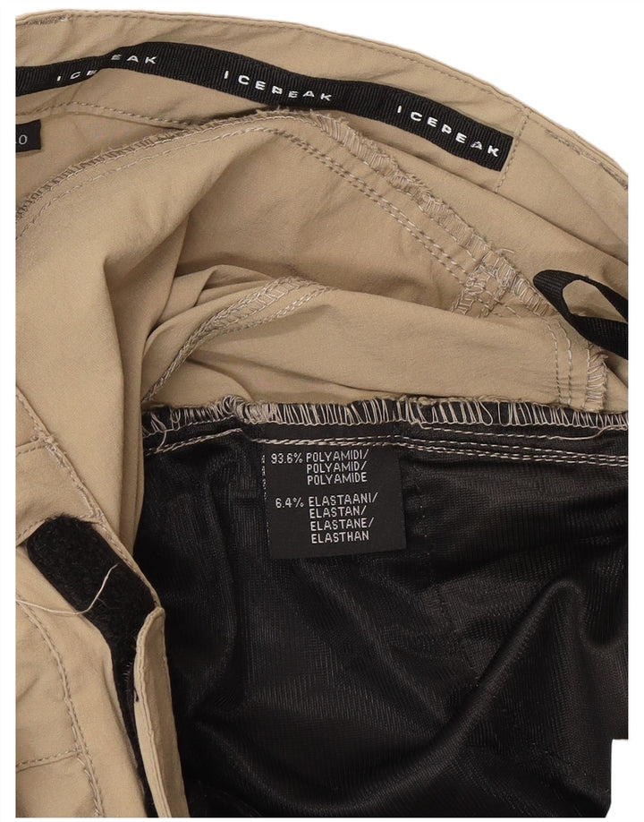 Icepeak Damen Wander-Cargohose EU 40 Medium W30 L32 Khaki Polyester