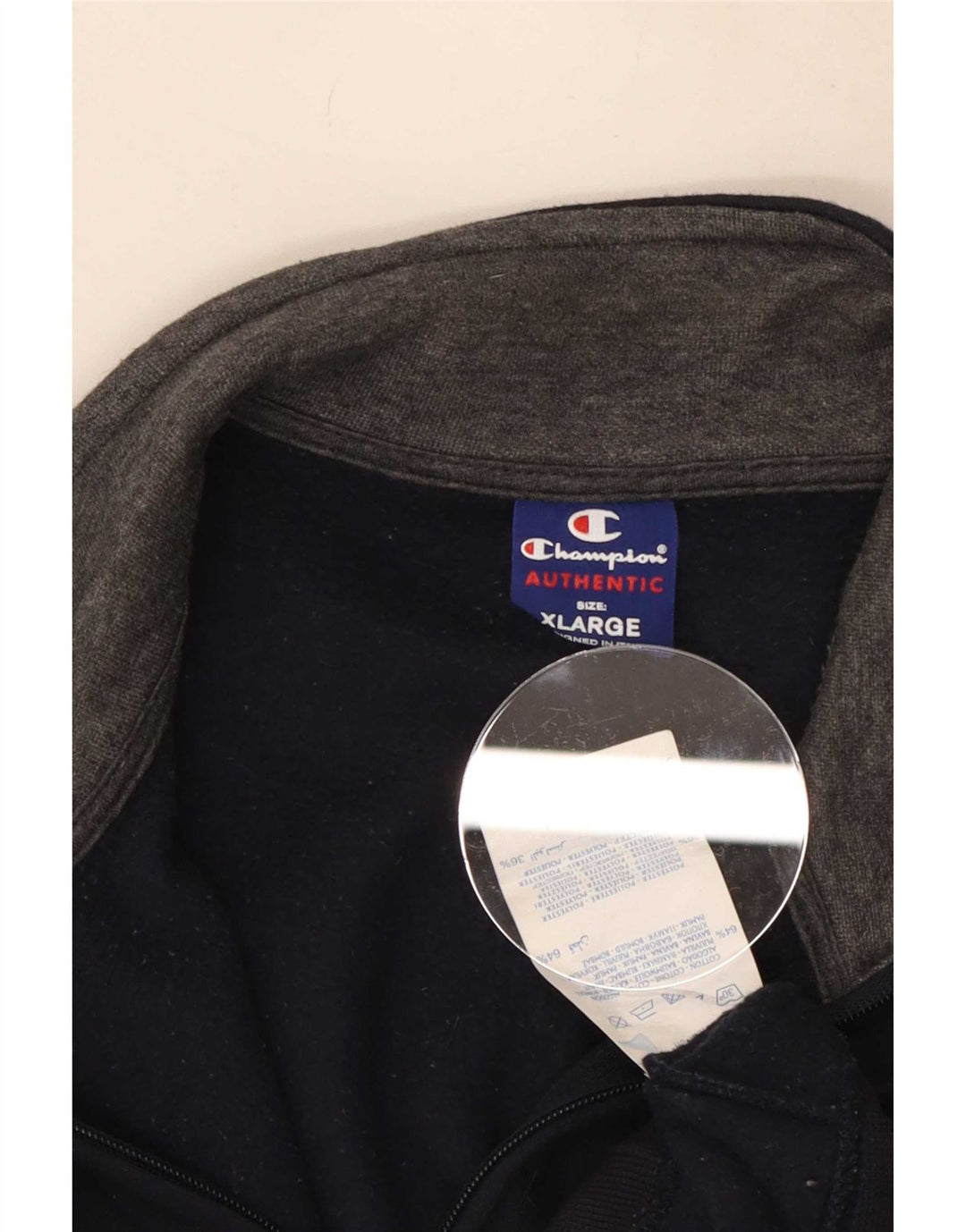 Champion Herren-Trainingsanzugoberteil, XL, Marineblau, Baumwolle