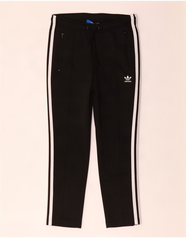 Adidas Damen Trainingshose UK 10 Small Schwarz Polyester