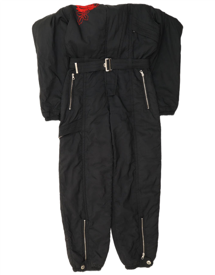 Belfe Womens Graphic Ski Jumpsuit UK 14 Medium Marineblaues Nylon