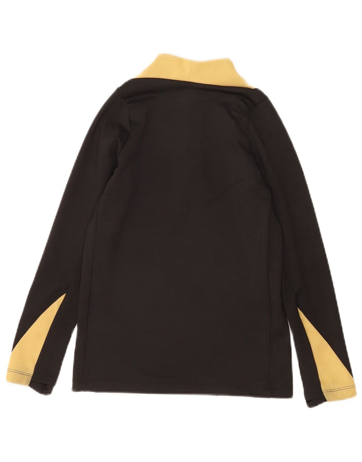 Nike Jungen Dri Fit Pullover-Trainingsoberteil mit Reißverschluss, 8–9 Jahre, Größe S, Schwarz
