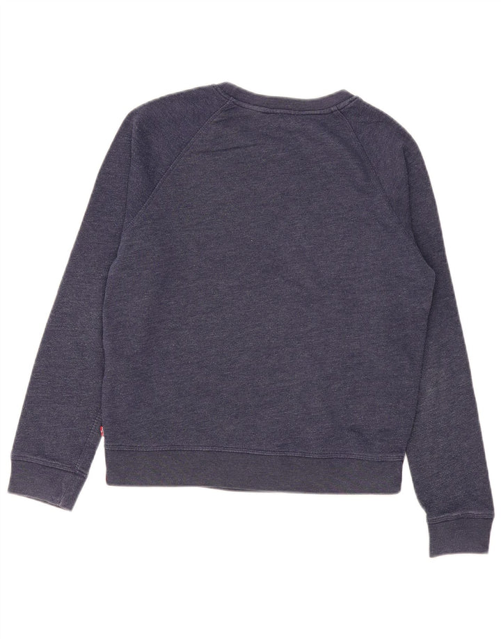 Levi's Damen-Pullover, übergroßer Crop-Sweatshirt, Gr. 10, Marineblau