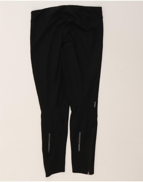 Adidas Damen Climalite Leggings UK 12/14 Medium Schwarz Polyester