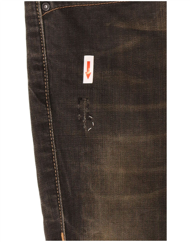 Levi's Damen 519 Slim Jeans W31 L32 Khaki Baumwolle