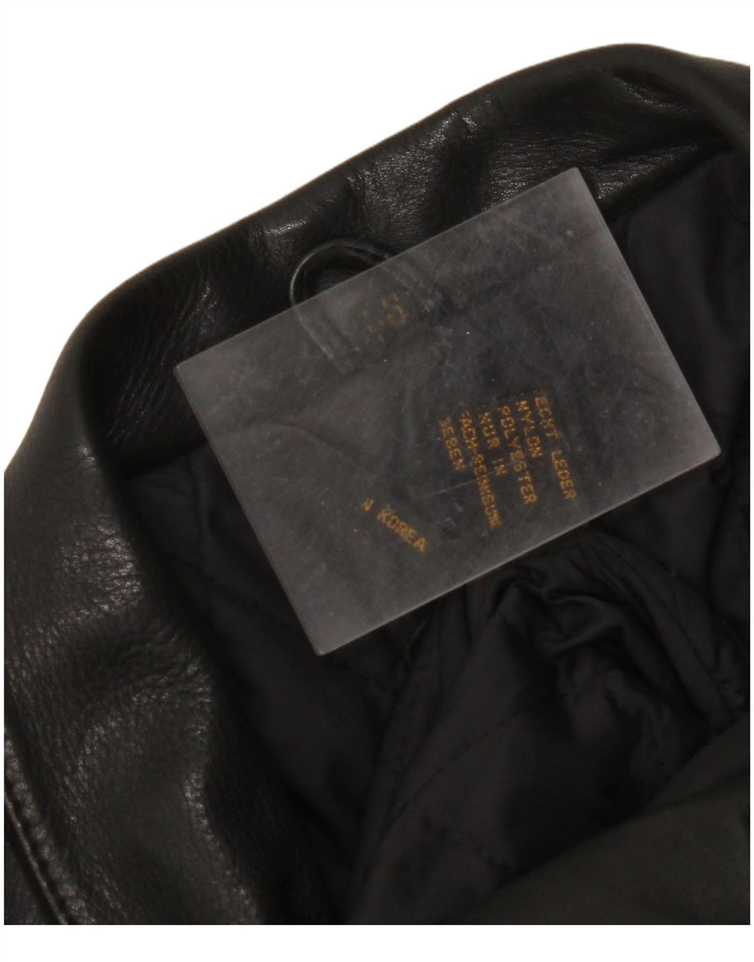 VINTAGE Damen Leder Bikerjacke UK 18 XL Schwarzes Leder