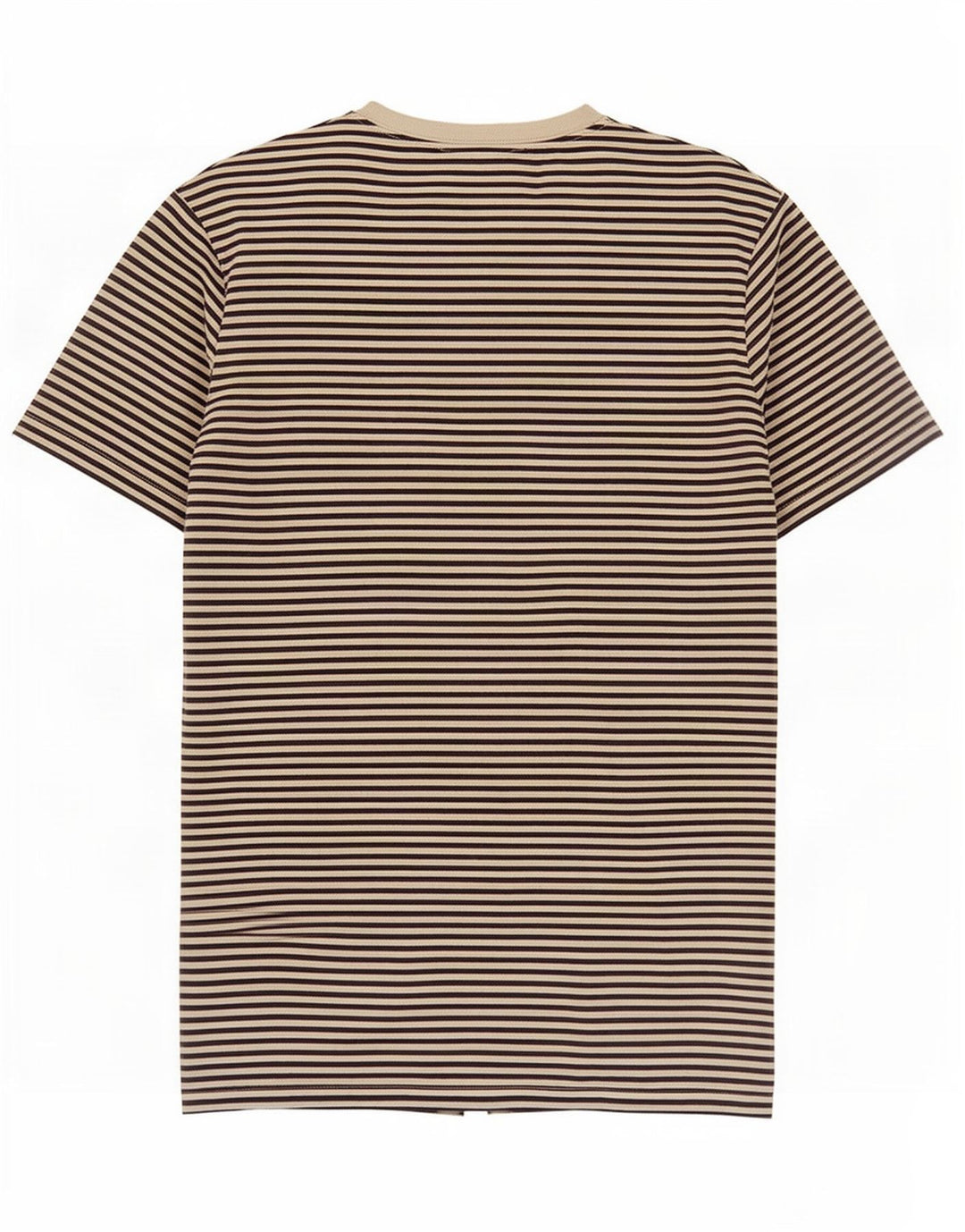 Fred Perry Herren-T-Shirt-Oberteil, klein, weiße Nadelstreifen-Baumwolle