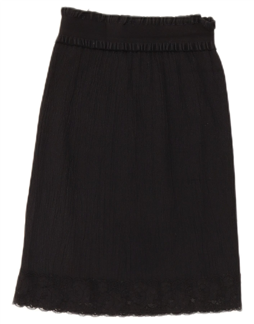 Vintage Damen A-Linie Rock W26 Small Schwarz