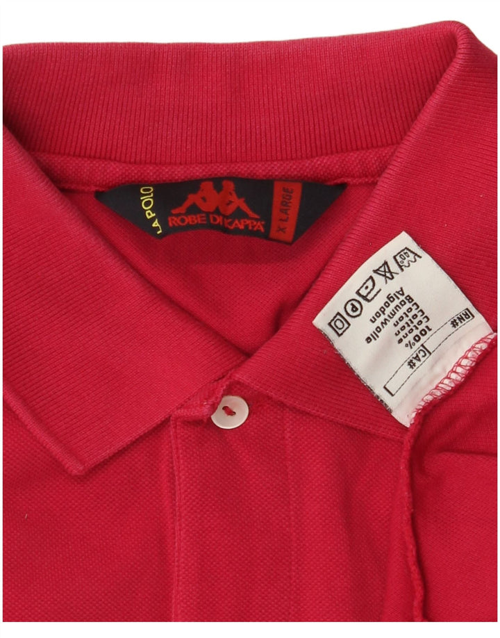 KAPPA Herren Poloshirt XL Rosa Baumwolle