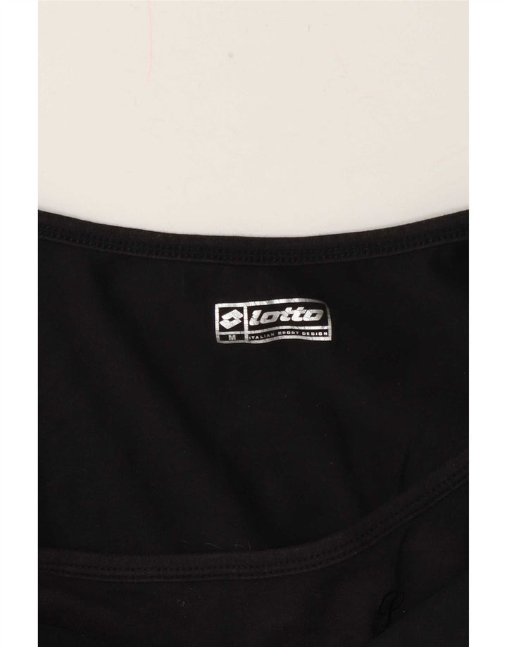 Lotto Damen-Top mit Grafik, UK 12, Mittelschwarz, Polyester