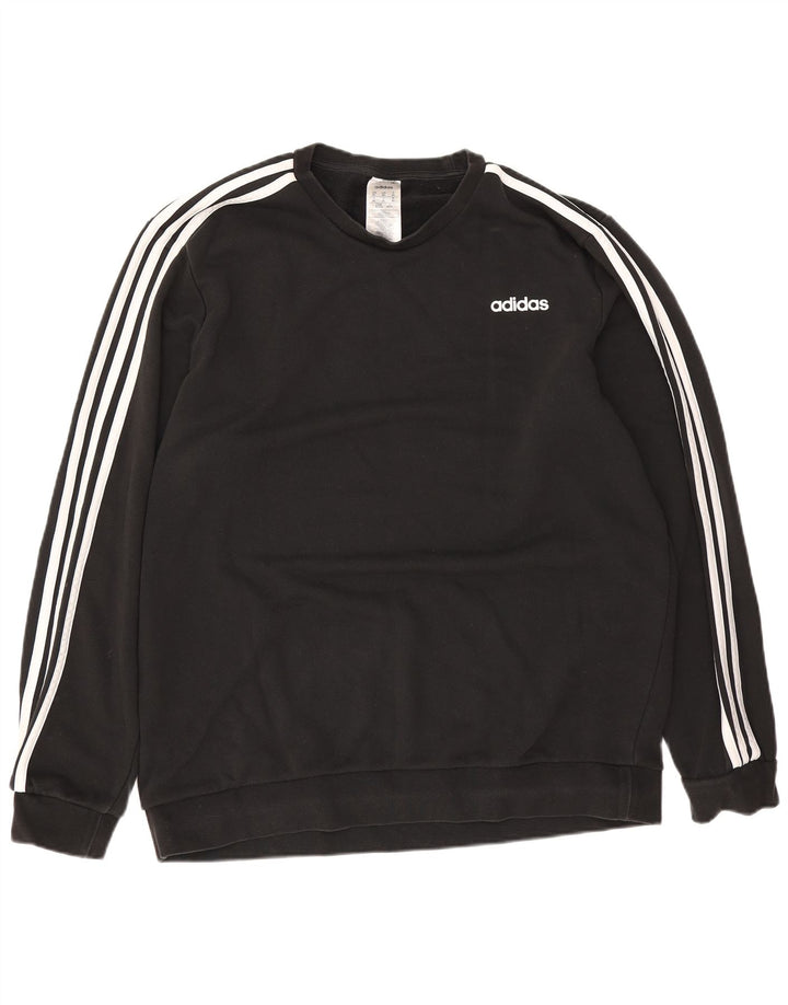 Adidas Herren Sweatshirt Pullover XL Schwarz Baumwolle