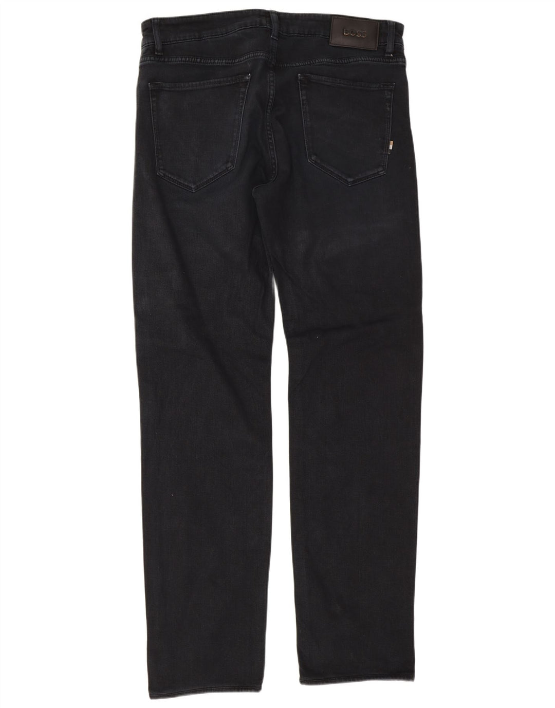 Hugo Boss Herren Straight Jeans W32 L32 Marineblaue Baumwolle