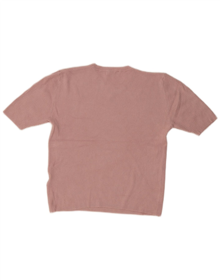 Marks & Spencer Damen T-Shirt Top UK 14 Large Rosa Viskose