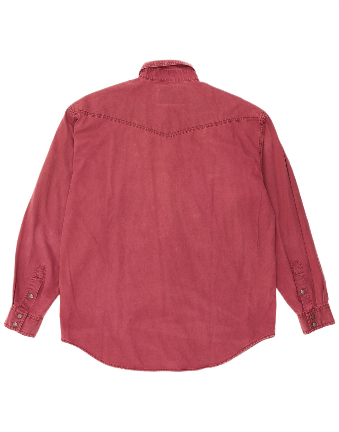 Wrangler Herrenhemd aus mittlerer burgunderroter Baumwolle