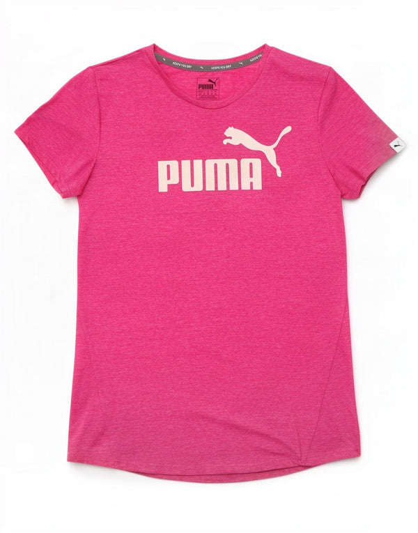 Puma Damen Graphic T-Shirt Top UK 12 Mittelrosa